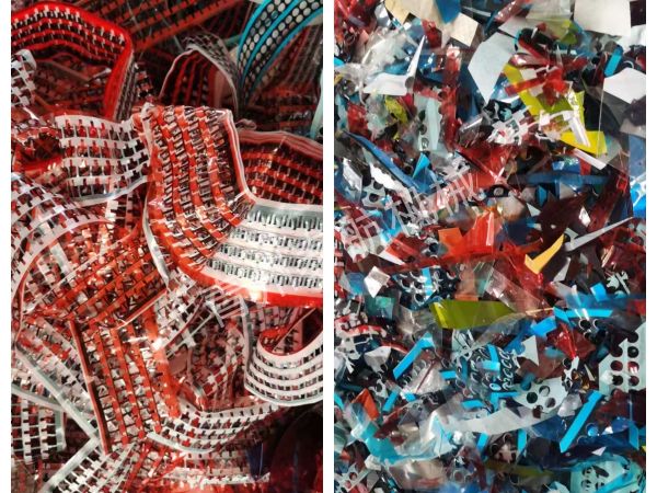 塑料薄膜带切段对比